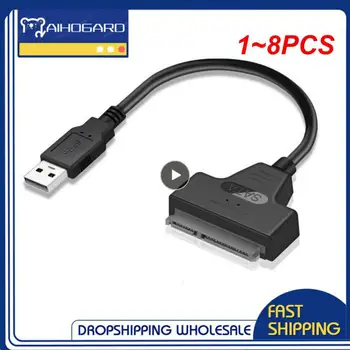 1 ~ 8ШТ Кабел адаптер за USB 3.0 Компютърни Кабели, Конектори Usb 2.0 Кабел Sata До 6 Gb/с Поддръжка на Външен SSD Твърд диск 22 Пин