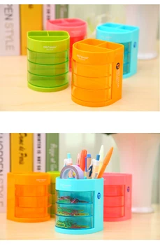 1 бр./лот, сладък модерен пластмасов държач за химикалки ярки цветове за ученически пособия и канцеларски материали