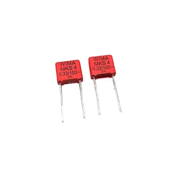 10ШТ/Веймарский кондензатор WIMA 334 100V 0.33 ICF 100V 330nF MKS4 Разстояние между крака 7.5 мм