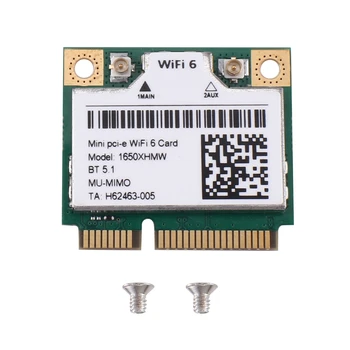1650X1650XHMW AX200 Wifi Карта Двухдиапазонная 2400 Mbps Bluetooth 5.1 Mini Pcie Гигабитная Карта Безжичен адаптер Поддръжка на Win11