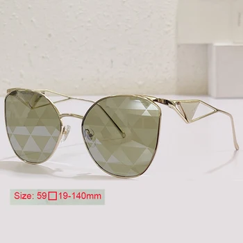 2023 Класическият Триъгълен знак В метална рамка Женски Тенденция Слънчеви очила са Fashion SPR 50Z Shade Eyewear Луксозна марка на Женските точки