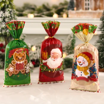 2023 Коледен Пакет За Шоколадови Дядо Коледа С Подарък Пакет Коледна Декорация За Дома Снежинка Ноел Подарък Пакет Коледна Опаковка Притежателите На Нова Година 2024