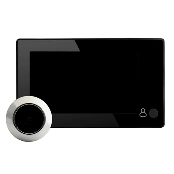 4.3-инчов HD вратата, шпионка, 145-градусов широкоъгълен цифров интелигентен звънец, цветен TFT вратата, шпионка, монитор за домашно охранителна камера.