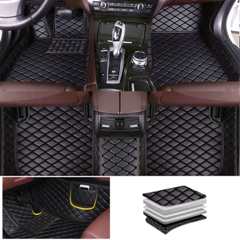 Автомобилни постелки син цвят за Dodge Ram ProMaster 2seat 2014-2023 Автомобил на килим по поръчка с джобове за Аксесоари за интериора на Автомобилни постелки