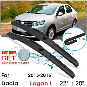 Автомобилно Острието на Предното Стъкло на Предното Стъкло, Гума Силикон Чистачка За Dacia Logan I 2013-2015 LHD / RHD 20 