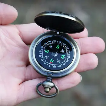 Аксесоари за къмпинг Компас за оцеляване Водоустойчив навигация компас в ретро стил за прецизно позициониране, лесна за четене в къмпинг