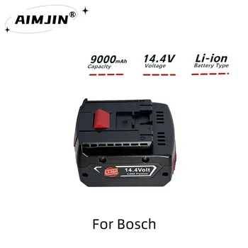 Акумулаторна Батерия за електроинструменти на Bosch 14,4 На 4.8 Ah за GBH ГДР GSR 1080 DDS180 BAT614G Взаимозаменяеми Комплект Литиево-йонни батерии и Зарядни Устройства