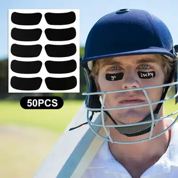 Бейзболни Черни Етикети За Очите, 50 Листа Диша Футболни Ивици Под Очите Спортни Етикети За Очи За Момичета, Момчета, Възрастни, Деца, Спорт