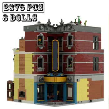 В присъствието на Нов MOC -135741 Обърнат Джаз-клуб City Street View Модулни строителни блокове, тухли, забавни играчки за подаръци за рожден Ден