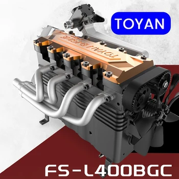 Двигател TOYAN FS L400BGC 4-Тактов Редови 4-Цилиндров Бензинов двигател С Водно охлаждане САМ Assembly Model Kit Издръжлив И Лесен За инсталиране