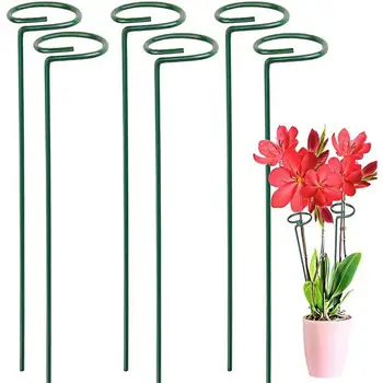 Декоративен силна пръчка, творчески притежателя, удобна жп цвете решетка с пластмасово покритие за градински балконного растения, малка здрава новост