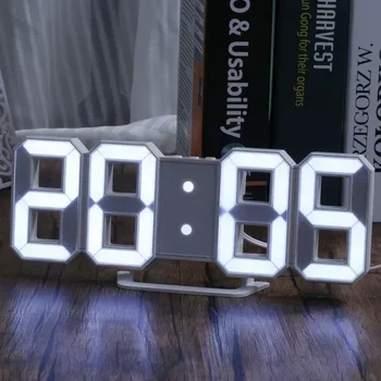 Десктоп украса на стаята с цифров режим на работа, стенен led нощни електронни светещи часовници в стил деко