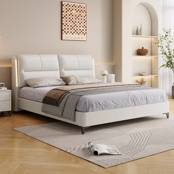 Дизайнерска Мода легло Мързел White, Удобна, лека, луксозен, Модерен органайзер за легла, мебели за хола Relax Cama De Casal