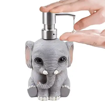 Диспенсер за течен сапун за ръце под формата на слон, за Многократна употреба, опаковки от сапун за баня, захранващи миещ помпа за домашна баня