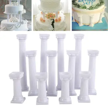 Дисплей Happy Birthday Многослоен силна пръчка, разделител за торти, Римска колона, на много нива подложки за декориране на торти