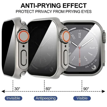 За Apple Watch Case серия 9 8 7 6 5 4 3 Защитното фолио от закалено стъкло Замяна на Ultra iwatch 45 мм 44 41 42 мм 40 мм