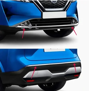 За Nissan Qashqai J12 2022 2023 автоаксесоари ABS Хромирана Предна броня, тампон върху броня, формоване, Долна решетка