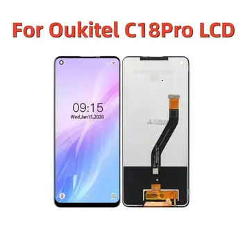 За Oukitel C18 Pro-инчов Сензорен LCD дисплей за Oukitel C18Pro Резервни части + инструмент за демонтаж