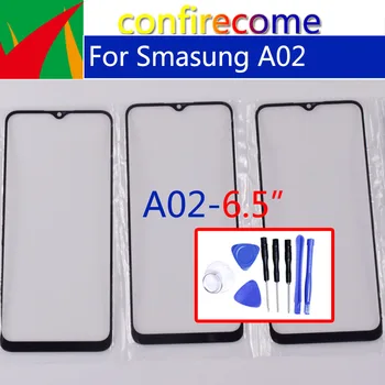 За Samsung Galaxy А02 A022F A022M Размерът на тъчпада на LCD, Ремонт на Външно Стъкло на Обектива С Помощта на Лепило ЗЗД Подмяна на Части
