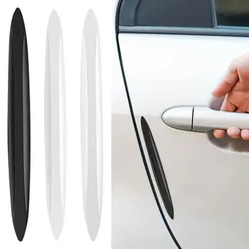 Защитни облицовки на вратата на колата 4ШТ Защитни облицовки броня вратата на колата срещу надраскване тиксо Защитни облицовки на вратата на колата за