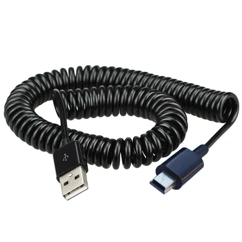 Кабел за зареждане MINI USB 5Pin USB 2.0 с пружинным конектор 2 м