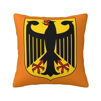 Калъфка на стопанските Германия 40x40 см за хола Немски флаг Орел Модерен калъф за възглавница Мека калъфка