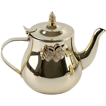 Кана от неръждаема стомана в арабски стил, Мюсюлмански Чайник с Голям капацитет, Бвп чайник за чай, Стомни, Индукционная готварска печка, Кана за вода