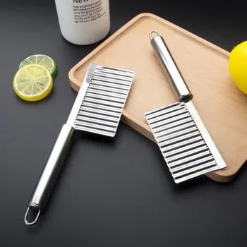 Картофена нож от неръждаема стомана, Картофена нож с Волчьим Зъб, Кухненски нож за картофи Картофи, Малък инструмент за нарязване на картофи