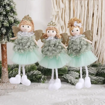 Коледна висулка Коледна украса Украса за момичета със зелени коса
