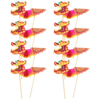 Коледна гирлянда с дракони в китайски стил, ръчни хартиени фенери за украса на пролетния фестивал
