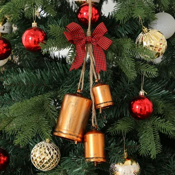 Коледна Камбанка, Лък, Декоративно Подвесное Украса, Преносим Коледно Дърво, Декор За парти, Подарък за фестивала