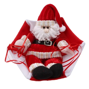 Коледна кукла Парашут Дядо Коледа, Снежен човек Декорации за дома в тавана нова година Коледна търговски център Висящи украшения