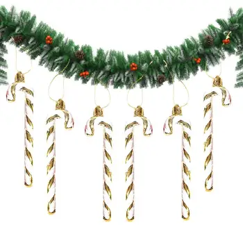 Коледна украса от леденцовой бастуни, Коледна елха, Висящи вити окачване-патерици за дома, Коледа 2024, Коледни украси, подаръци