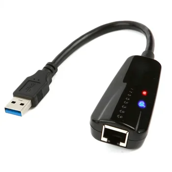 Конвертор фиксирани външни мрежови кабели DM-HE78 RTL8153 USB3.0 Gigabit Network Card USB, RJ-45, без с