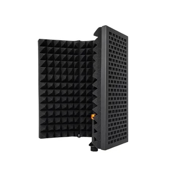Микрофон Преносим настолен Звукопоглощающий пенопластовый отразяващи филтър на Микрофона Звуконепроницаемое оборудване за аудио панел 3