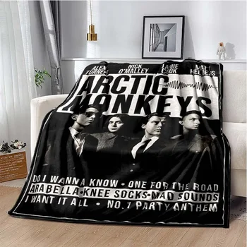 Модно одеяло на рок-групата Alex Turner Arctic Monkeys, Зимно Фланелевое Меко Топло одеяло, Покривка за легло, диван, Одеяла за пикник