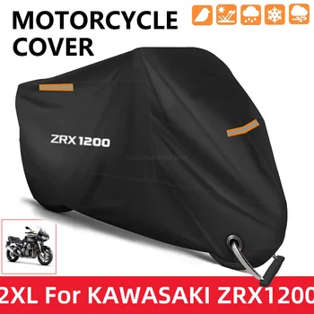 Мотоциклет Калъф е Водоустойчив Открит Скутер UV-Защита От Прах Дъждобран За Kawasaki ZRX1200R ZRX1200 R ZRX 1200 R 2001 2002