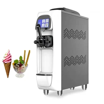 Напълно автоматична машина за производство на сладолед Търговска машина за производство на мек сладолед Машина за производство на сладолед с една глава