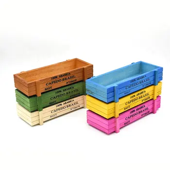 Нова Дървена саксия Творчески Ретро Дървена кутия Поставка за Саксии за Цветя цветове Кутии за съхранение на продукти, саксии за Цветя за сукуленти и саксии за растения