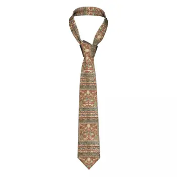 Обичай ретро вратовръзка Уилям Морис, мъжката модна копринена вратовръзка с цветен текстил модел за бизнес