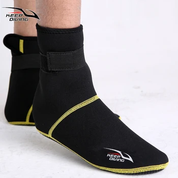 обувки за гмуркане от неопрен, с дебелина 3 мм, чорапи за гмуркане, плажни обувки, неопрен, което предотвратява драскотини, загряващ, нескользящий за зимно плуване
