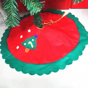 Подложка за Коледната елха С вълнообразен кант и изображение на Звездното дърво Пола за коледната Елха Подложка за Коледно Украса за дома