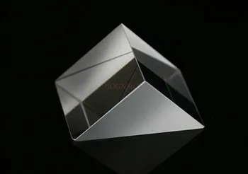 Преподава физика на Правоъгълна призма Триъгълна Призма Оптично стъкло 10 мм, точност ръководят средство без покритие Стандартна точност