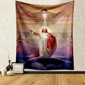 Религията На Исус Христос Гоблен Лек Декоративен Орнамент Супер Мек Гоблен На Легло, Диван, Обща Дневна За Възрастни