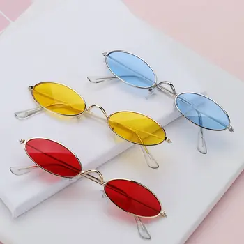 Ретро и Модерен Дизайн В Малка Рамка, Мъжки и Женски с Овална форма слънчеви очила Слънчеви Очила пури в ограничени бройки Нюанси Очила