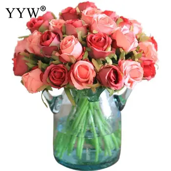 Роза, изкуствени цветя, Flores Artificiales, Ръчно букет, Венец със собствените си ръце, Цветя, сухи цветя, Sztuczne Kwiaty, Сватбени аксесоари