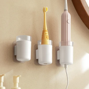 Стенни поставка за четка за зъби, електрически държач за четка за зъби, Самозалепваща поставка за четка за зъби, аксесоари за баня