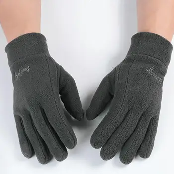 Топли зимни ръкавици, ветроупорен флисовые ръкавици за мъже и жени, топли ръкавици за колоездене на открито, нескользящие за стабилност