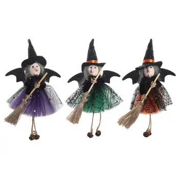 Фигурки вещиците на Хелоуин, Окачени Анимирани Вещици, декорация на къща с духове, декори, кукли за украса за Хелоуин в закрито и открито