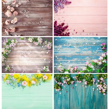 Фонове, за снимки от венчелистчета на пролетни цветя SHUOZHIKE, Дървена дъска, Дървена фон за снимки на домашни любимци, Студиен подпори MHZ-02